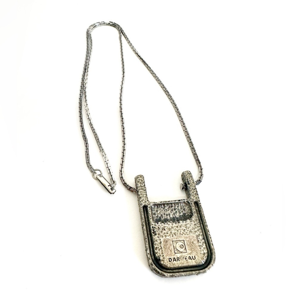 Vintage Darveau Silver Pewter Necklace